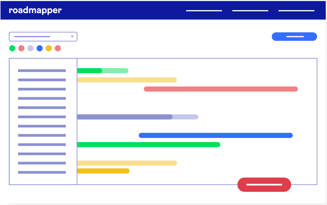 roadmapper appli ecran planning